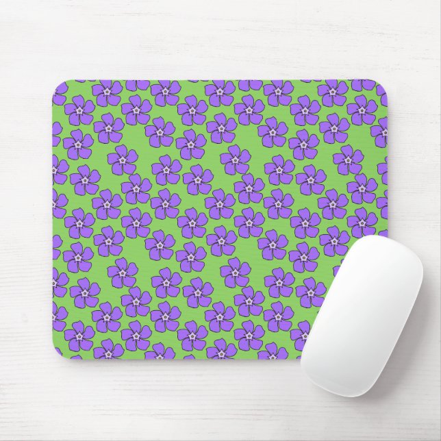 Periwinkles  mouse pad (With Mouse)