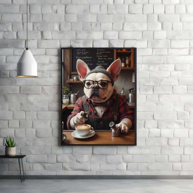 Perk Up Pup: Frenchie Bar Brew Poster (Creator Uploaded)
