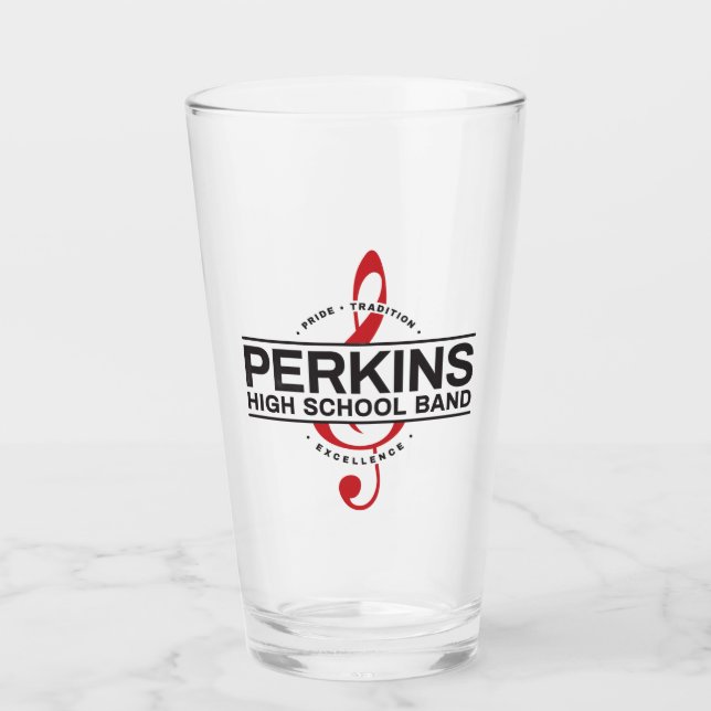 Perkins Band Logo Glass (Front)