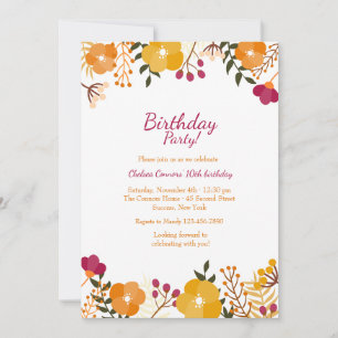 Perky Borders Invitation
