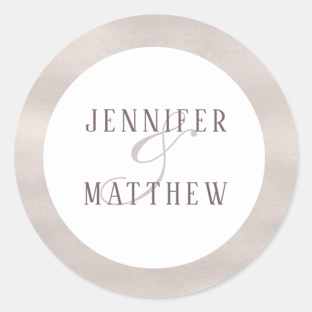 Perle précieuse | Sticker Monogramme (Devant)