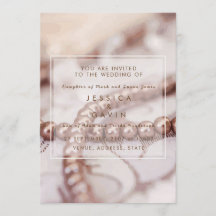 Perles de faire-part de mariage