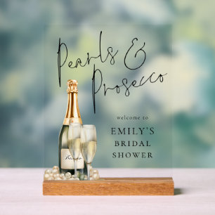 Perles et Prosecco Bienvenue à la soirée de mariag