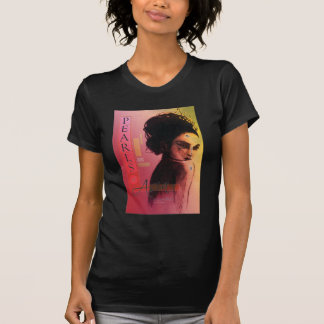 Perles noires de T-shirt de l'Asie