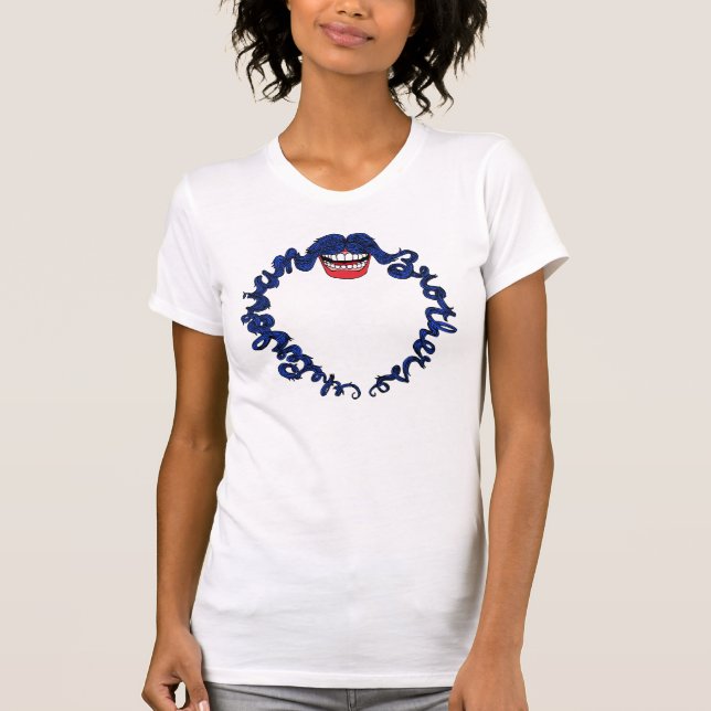 perlorian moustache T-Shirt (Front)