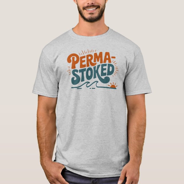 Perma-Stoked Waves T-Shirt (Front)