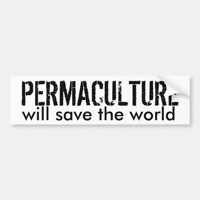 Permaculture bumper sticker (Front)
