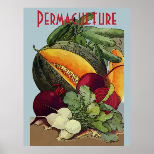 Permaculture Farms ,  personalize Poster