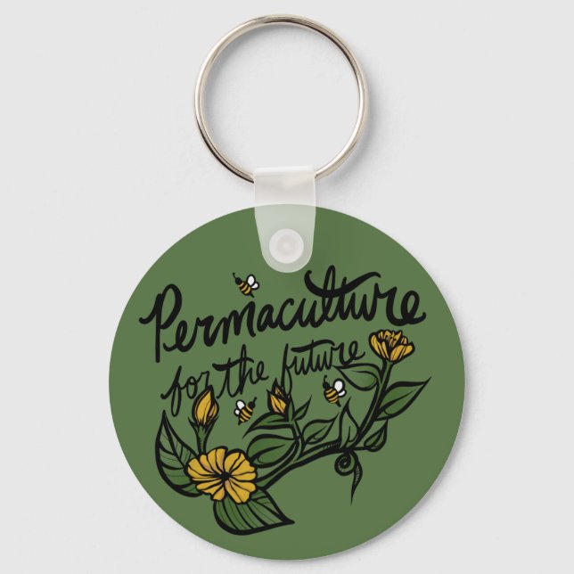 Permaculture for the future keychain (Front)
