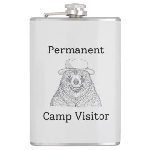 Permanent Camp Visitor Hip Flask