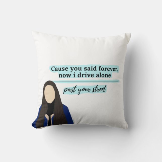permis de conduire par olivia rodrigo coussin (Recto)