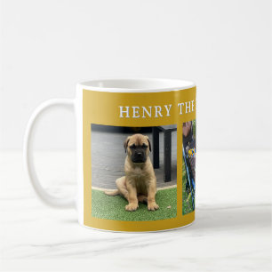 Peronalized best Dog Ever Puppy Photo Collage  Coffee Mug