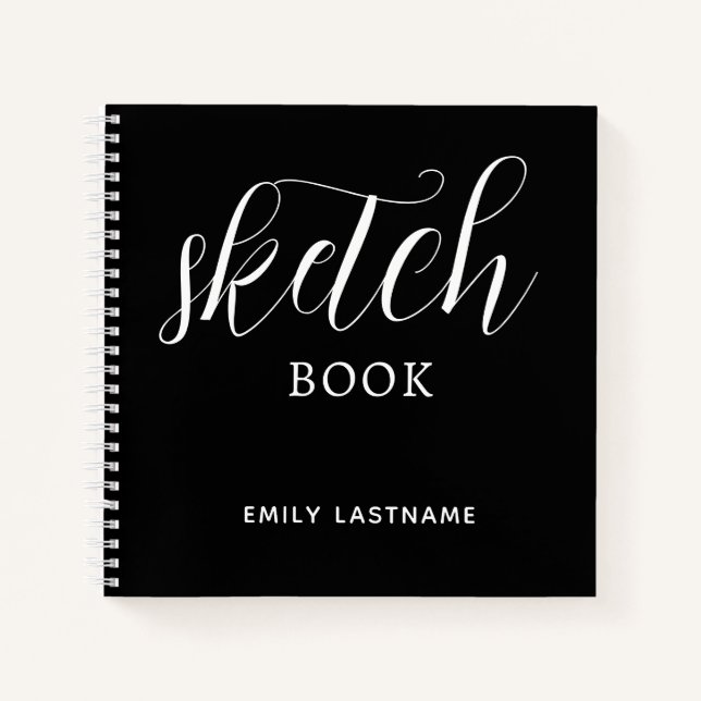 Peronalized Sketchbook with Your Name Notebook (Front)