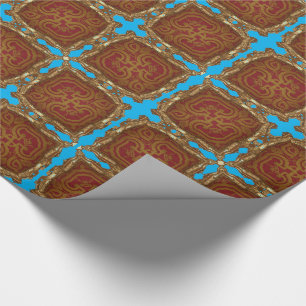Peronnelle Bleu Baroque  Glossy Wrapping Paper