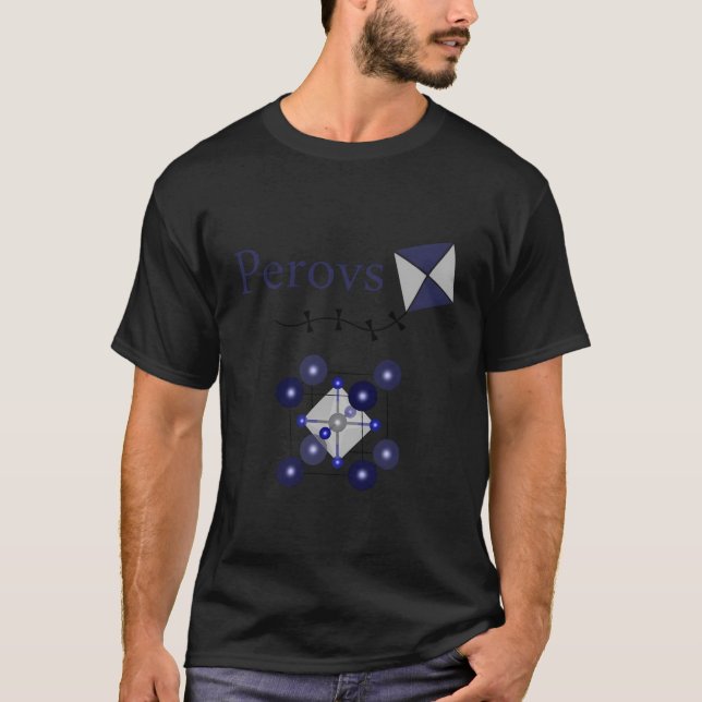 Perovskite Material Structure Perovs Kite Funny T-Shirt (Front)
