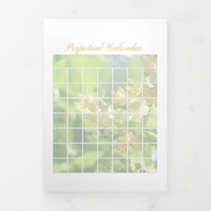 Perpetual Calendar Trifold Card