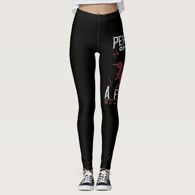 Perpetual Optimism Is A Force Multiplier Leggings (Front)