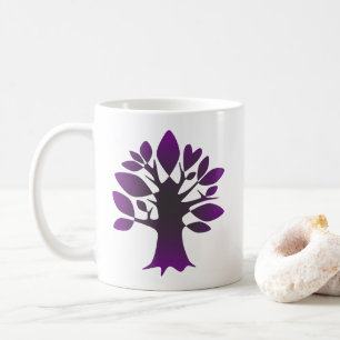Perpetual Purple Tree Love Infinity Line Art Coffee Mug