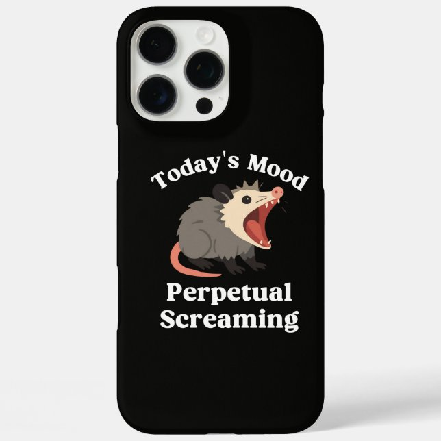 Perpetual Screaming Opossum Funny Chaos Mood Desig Case-Mate iPhone Case (Back)