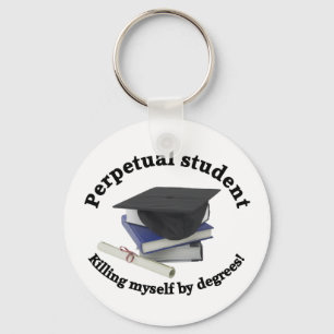 perpetual student 2 keychain