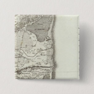 Perpignan 2 Inch Square Button