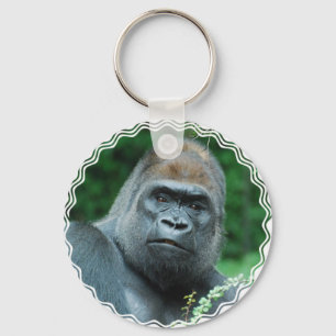 Perplexed Gorilla Keychain