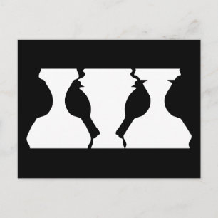 Perquisition d'oiseaux ou vases carte postale d'il