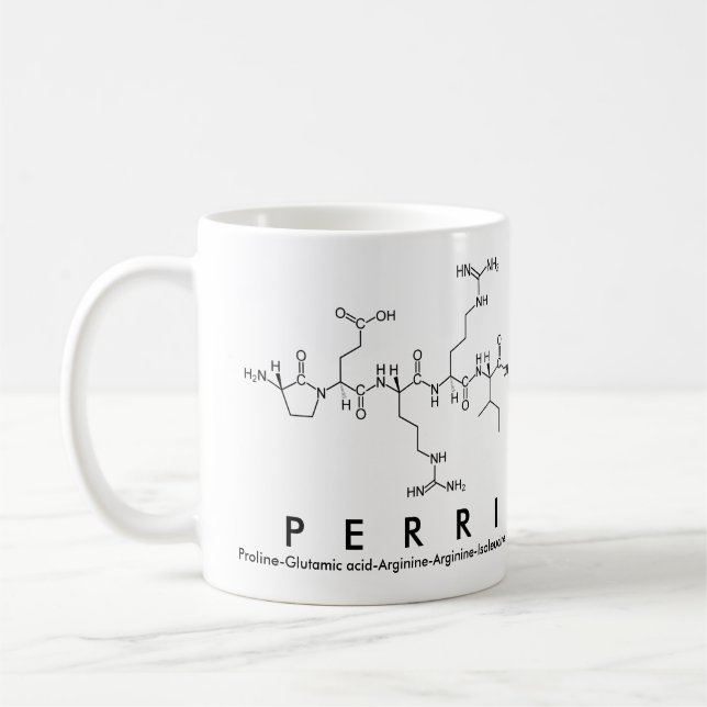 Perri peptide name mug (Left)