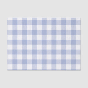 Perriwinkle Blue Buffalo Check Pattern Tissue Paper