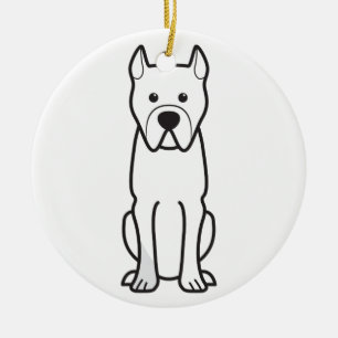 Perro de Presa Canario Ceramic Ornament