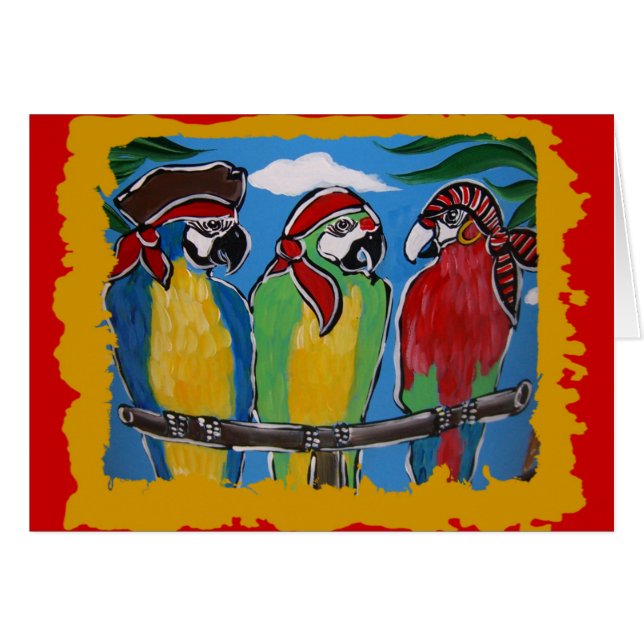 Perroquets de fête (Devant horizontal)