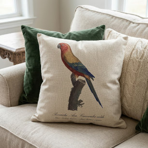 Perruche Ara, Guarouba  / Sun parakeet  Throw Pillow