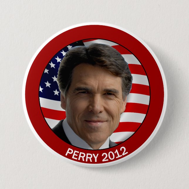 Perry 2012 3 inch round button (Front)