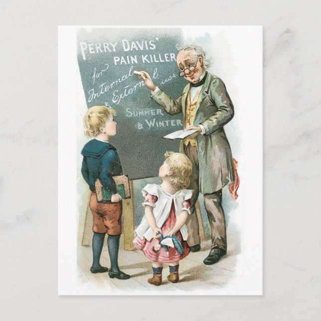 Perry Davis Pain Killer Postcard (Front)