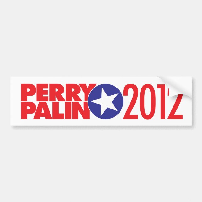 Perry Palin 2012 Star Bumper Sticker (Front)