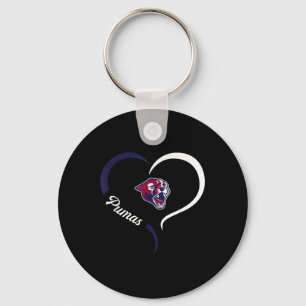Perry Pumas Logo Half Heart Slogan Hs Keychain