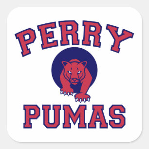 Perry Pumas Square Sticker