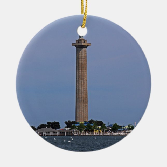 Perry's Victory and International Peace Memorial Ceramic Ornament (Front)