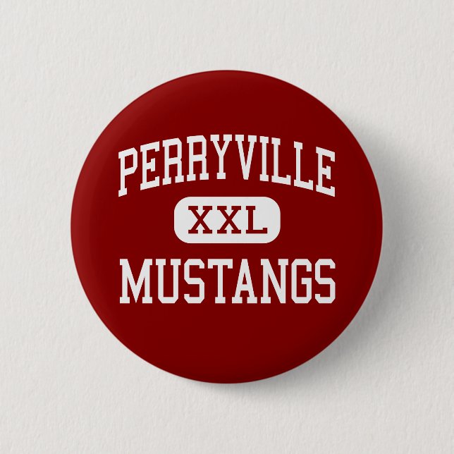Perryville - Mustangs - Senior - Perryville 2 Inch Round Button (Front)