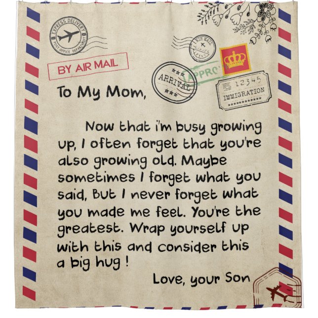 Persaonal Letter To My Mom From Son, Mom Birthday (Front)