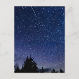 Perseid Meteor Shower (Semi-Gloss) Postcard