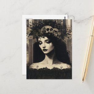 Persephone Black and White Postcard