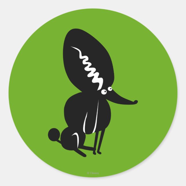 Persephone Silhouette Classic Round Sticker (Front)