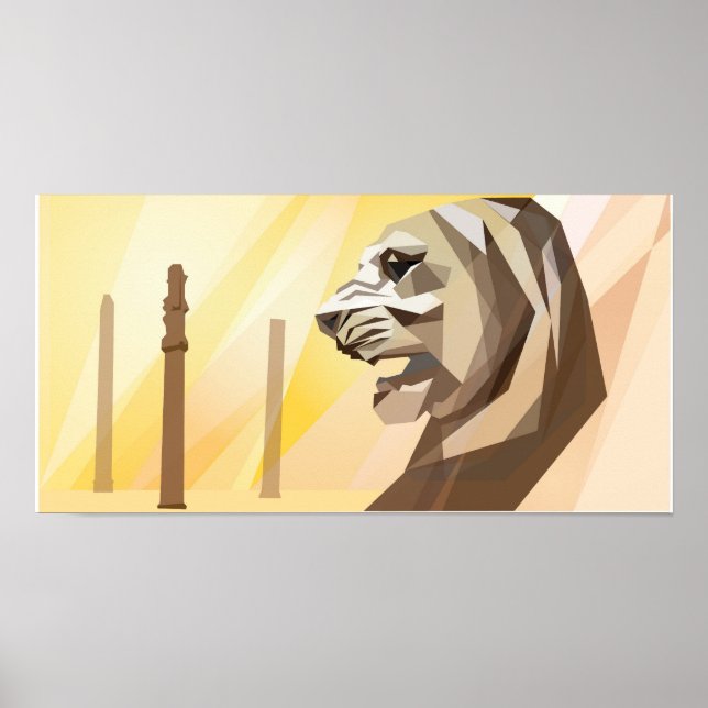 Persepolis Lion Poster (Front)