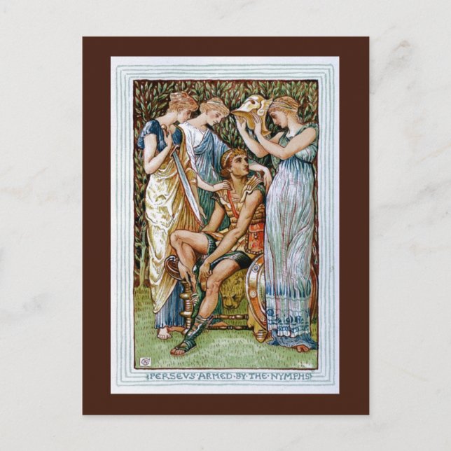 Perseus armed by the Nymphs Postcard (Front)
