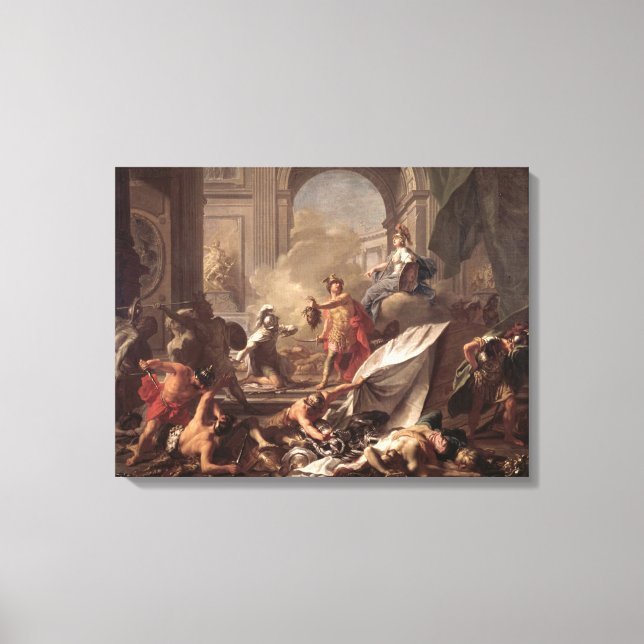 Perseus, under the protection of Minerva Canvas Print (Front)