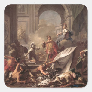 Perseus, under the protection of Minerva Square Sticker
