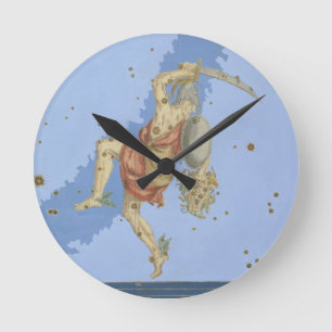 Perseus with the head of Medusa, from 'Uranometria Round Clock