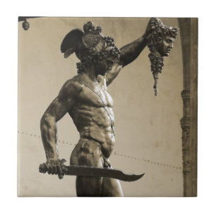 Perseus with the head of Medusa Tile