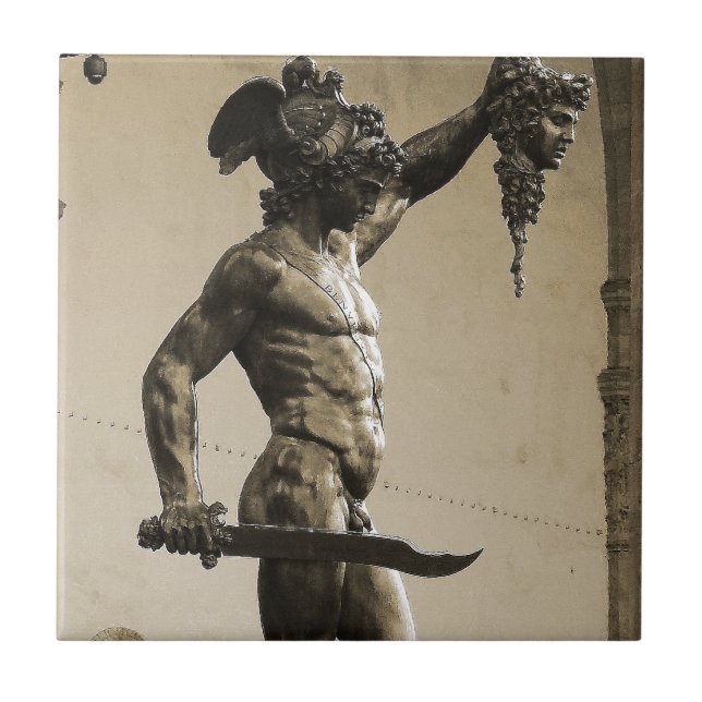 Perseus with the head of Medusa Tile (Front)